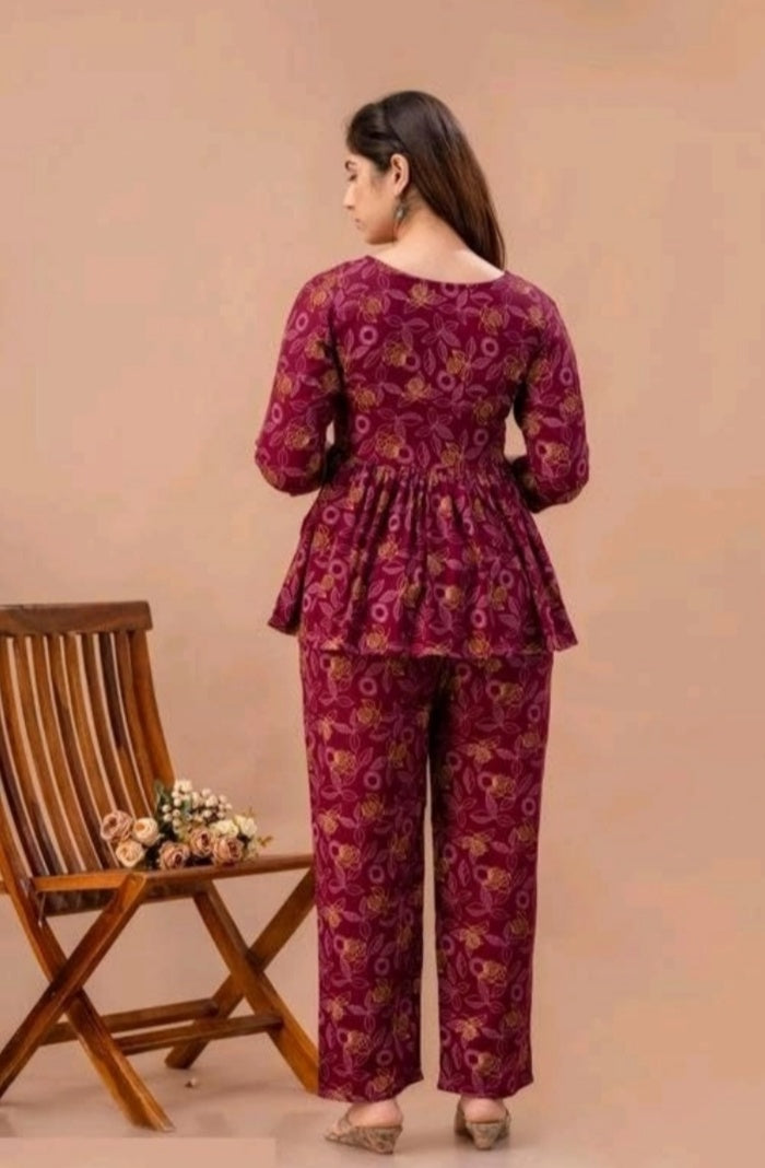 Premium Printed Co-ord Set – Trendy & Comfortable