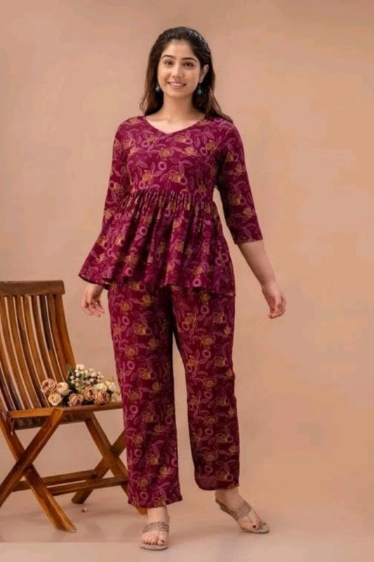 Premium Printed Co-ord Set – Trendy & Comfortable